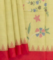 Green Handwoven Uppada Cotton Saree