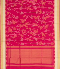 Pink Handwoven Uppada Silk Saree