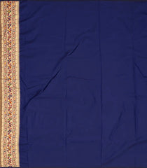 Gold Woven Viscose Tissue Saree With Paithani Border-Gold