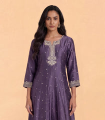 Violet festive anarkali set-RC5708
