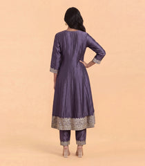 Violet festive anarkali set-RC5708