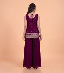 Violet Festive Sharara Set-RC5688