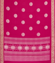Pink Printed Synthetics Dola Zari Lining With Jacquard Zari Border-BL5178