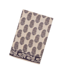 Taupe Printed Kalamkari Cotton Saree-KAL1259
