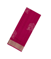 Magenta Woven Synthetics Dola Silk Saree With Zari Border-BL5260