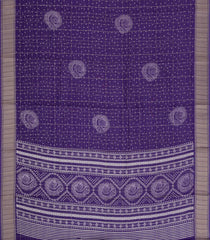 Violet Printed Art Dola Silk Saree With Zari Checks & Border-BL5745