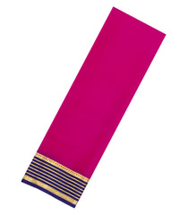 Magenta Woven Mysore Silk Saree With Contrast Zari Border-MS3828