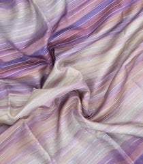Dusty Pink Printed Synthetic Dupion Saree With Abstract Stripes-SY0489