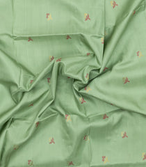 Aquamarine Handloom Uppada Silk Saree With Floral Buttas-UP0409