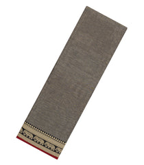 Grey Woven Chirala Cotton Saree With Narayanapet Border-CR1480