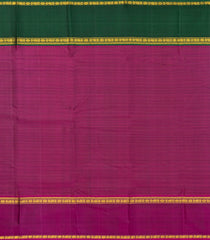 Blue Handloom Kanchipuram Silk Saree With Checks & Ganga Jamuna Border-KA14022