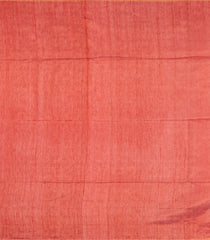 Orange Woven Tussar Silk Saree With Buttas & Contrast Pallu-TU3168