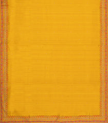 Mustard Woven Blended Tussar Silk Saree With Embroidery-BL6115