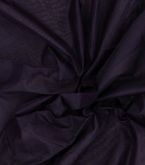 Black Handloom Silk Cotton Saree With Zari Border-SC4564