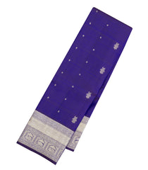 Purple Handloom Kanchipuram Silk Saree With Gandaberunda Buttas-KA15066