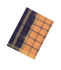 Sandal Woven Kadappa Cotton Saree With Checks-KN0722
