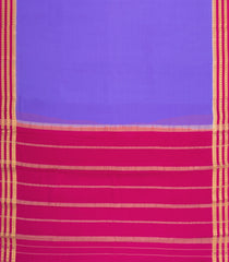 Lavender Woven Mysore Silk Saree With Contrast Zari Border-MS3835