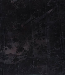 Black Woven Crepe Silk Saree With Printed Floral Motifs-PS0519