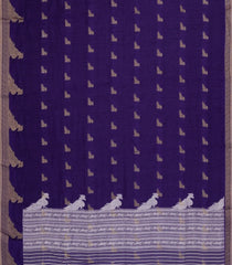 Purple Printed Synthetics Dola Saree Zari Buttas-BL5295