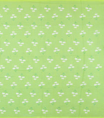 Light Green Printed Synthetic Linen Saree With Floral Motifs-SY0048