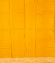 Dark Green Handloom Banarasi Silk Saree With Floral Buttas & Contrast Border-BE1280