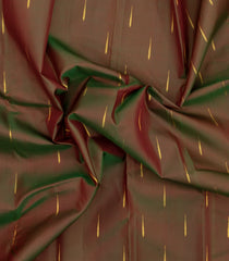Oil Mustard Handloom Kanchipuram Silk Saree With Zari Buttas-KA15957
