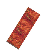 Rust Printed Pure Satin Silk Saree With Abstract Motifs-PS0950