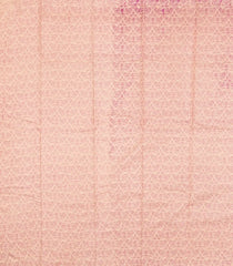 Dusty Pink Printed Silk Saree With Floral Motifs-PS0696