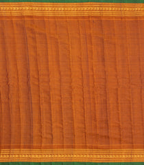 Black Handloom Gadwal Silk Cotton Saree With Stripes & Buttas-GA0330