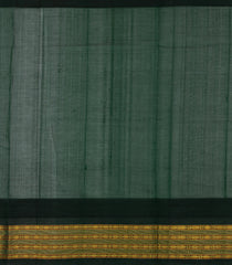 Mango Yellow Handloom Korvai Silk Cotton Saree With Green Temple Border-SC3898