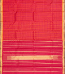 Pink Handloom Kanchipuram Silk Saree With Silk Checks-KA15689