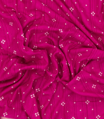 Hot Pink Woven Synthetics Dola Silk Saree With Zari Border-BL5268
