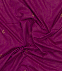 Magenta Handloom Bengal Cotton Saree With Tribal Buttas-BG1980