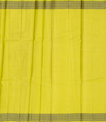 Lime Green Woven Tussar Silk Saree With Floral Butta Motifs-TU2951