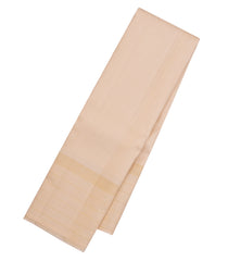Taupe Handloom Kanchipuram Silk Saree With Zari Checks-KA15337