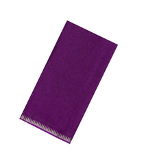 Purple Printed Synthetic Dupion Saree With Temple Border & Jhalar-SY0092