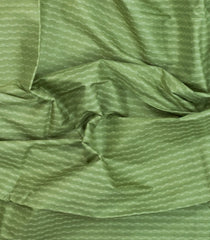 Light Green Woven Tussar Silk Saree With Chevron Stripes-TU3305