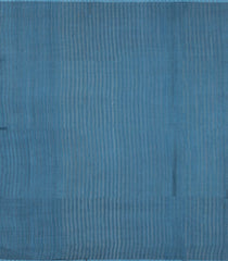 Cyan Woven Tussar Silk Saree With Stripes-TU3293