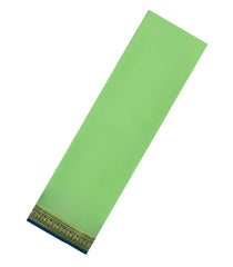 Mint Green Woven Mysore Silk Saree With Contrast Zari Border-MS3329