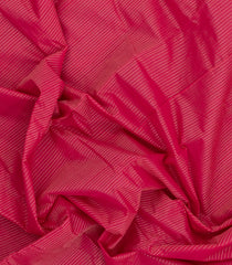 Hot Peach Handloom Kanchi Cotton Saree With Zari Stripes-KC1816