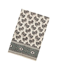 Dark Grey Printed Kalamkari Cotton Saree -KAL1243