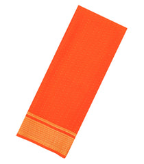 Orange Woven Mysore Silk Saree With Zari Motifs-MS3661