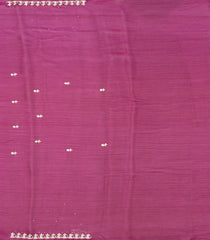 Magenta Woven Art Tissue Saree With Mirror Work & Embroidered Selvage-BL4652