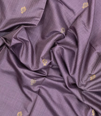 Lavender Woven Tussar Silk Saree With Peacock Buttas-TU3276