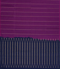 Purple Handloom Soft Silk Saree With Floral Stripes-SO4705