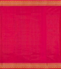 Mustard Handloom Kanchipuram Silk Saree With Thread Work Border-KA15166
