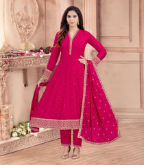 Fuchsia Pink Festive Embroidery Set: RC5509