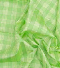 Light Green Woven Soft Silk Saree With Checks-SO4644