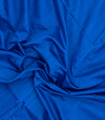 Blue Handloom Maheswari Silk Cotton Saree With Zari Border-SC4936