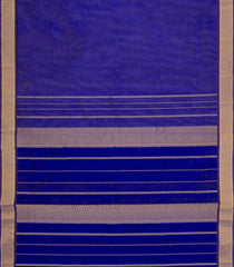 Violet Handloom 9 Yards Silk Cotton Saree With Contrast Border-SC4691